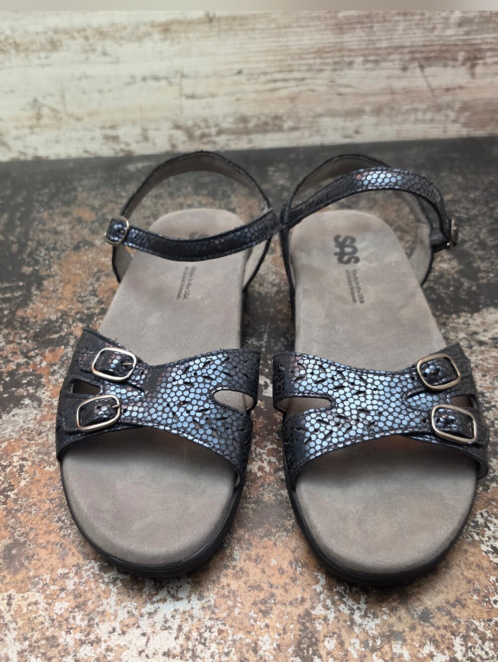 Womens SAS Sandals Shoes Sz 10 W Wide Used Made in USA Comfort Casual